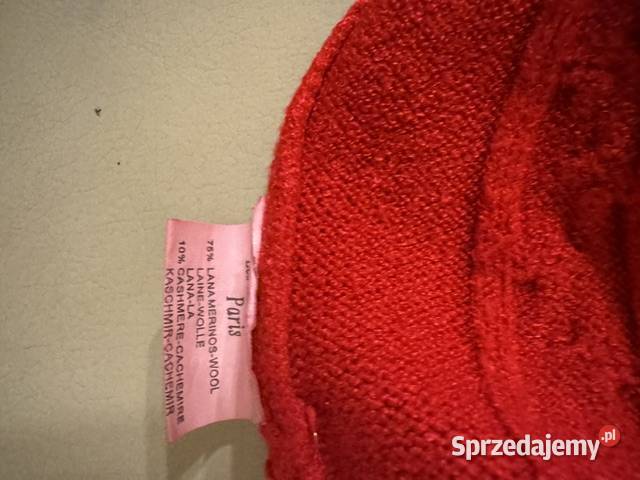 Spódnica czerwona XSS z wełny i kaszmiru z Inny wzór śląskie