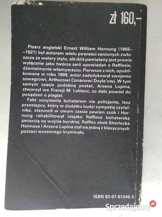 Raffles E W Hornung sprzedam