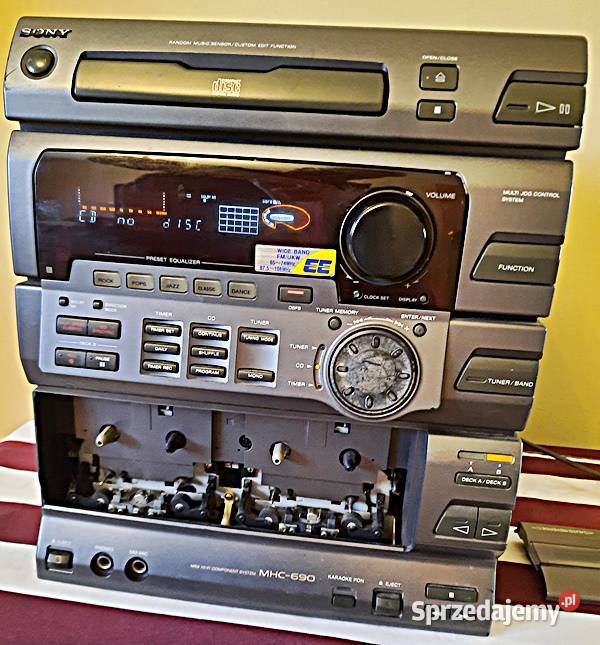 Wieża Sony model HCDH690 uszkodzona Ostrów Wielkopolski sprzedam