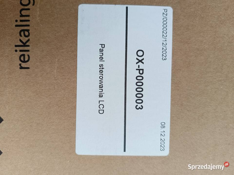 Panel sterowania Oxygen XAiR OXP000003 LCD Siedlce
