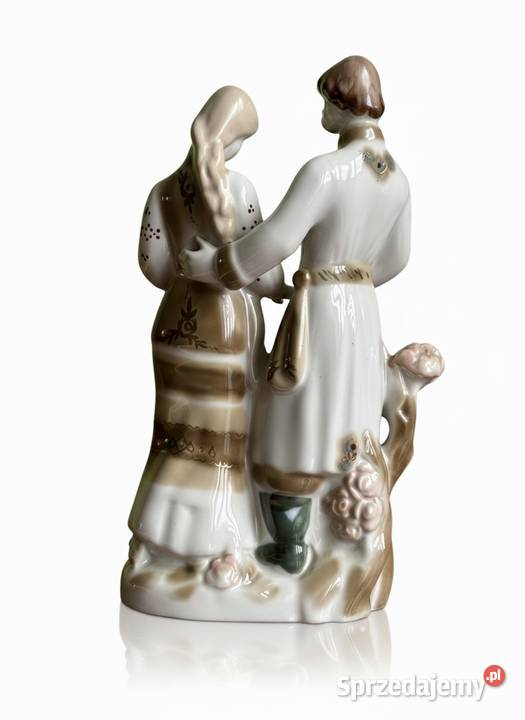 Porcelanowa para w strojach ludowych małopolskie Proszowice