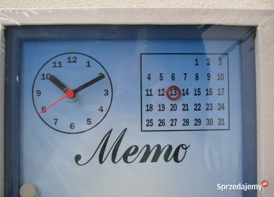 TABLICA MAGNETYCZNA NA NOTATKI ZEGAR WIECZNY Koszalin sprzedam
