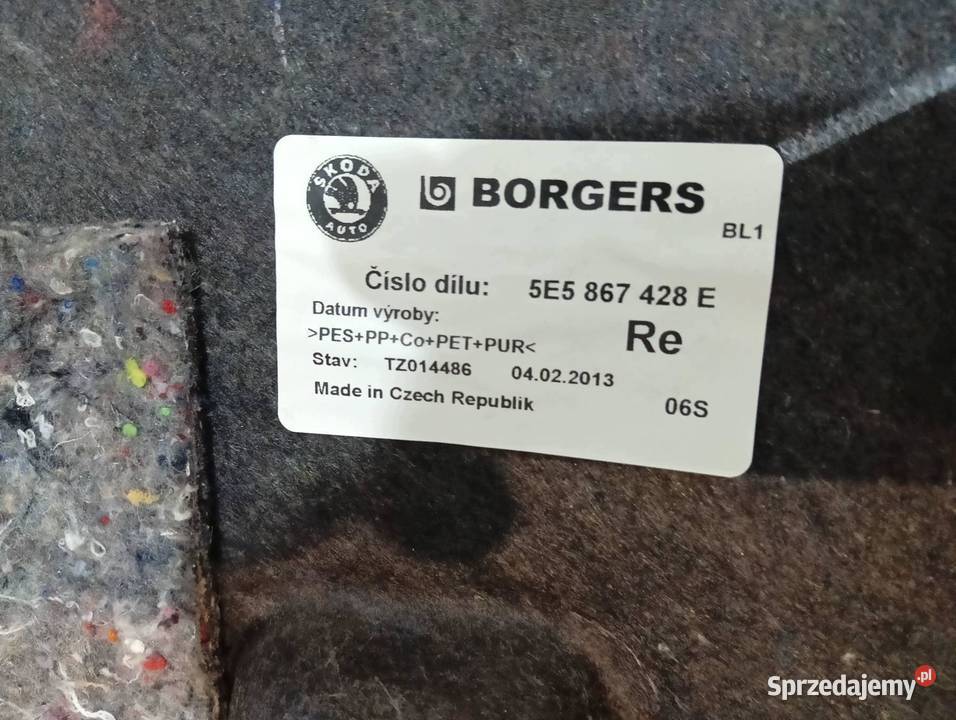 TAPICERKA BOCZEK PRAWY LEWY TYŁ BAGAŻNIKA HB KPL sprzedam