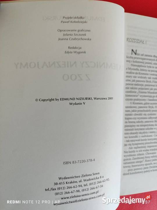 Tajemniczy nieznajomy z zoo Edmund Niziurski Rok wydania 2001 Katowice