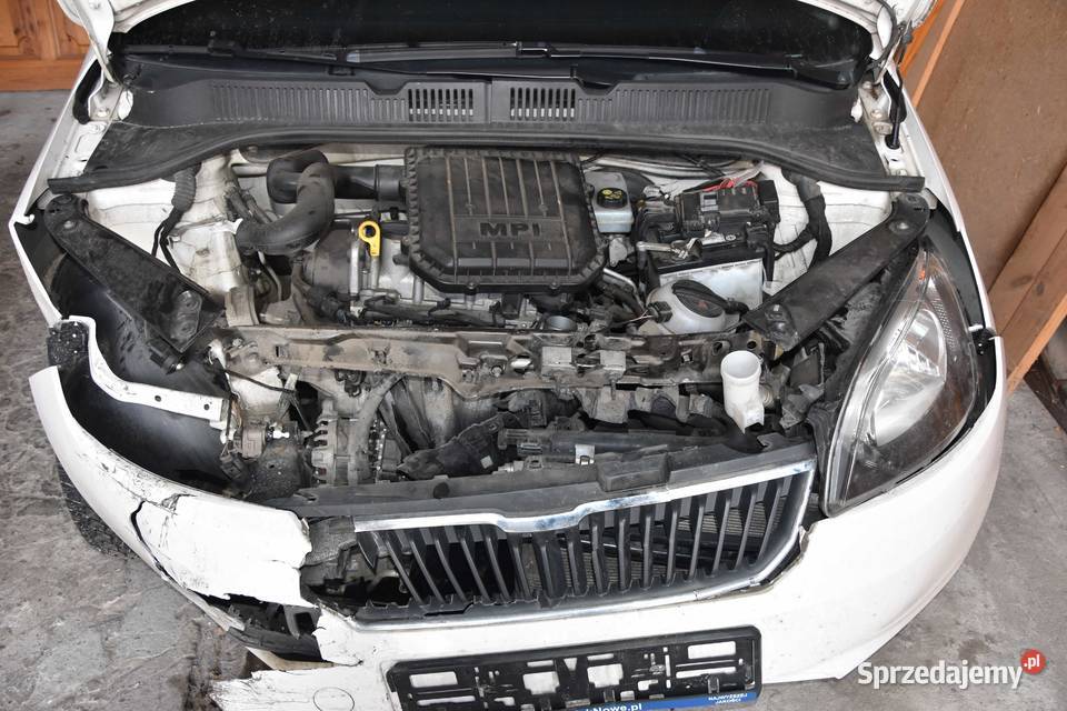 Skoda Citigo 10 2014 r 60 uszkodzona Rok produkcji 2014 Wołomin