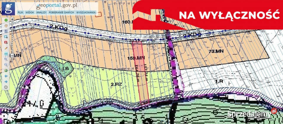 Działka strumyku asfalt Grunty i działki małopolskie Łapsze Niżne