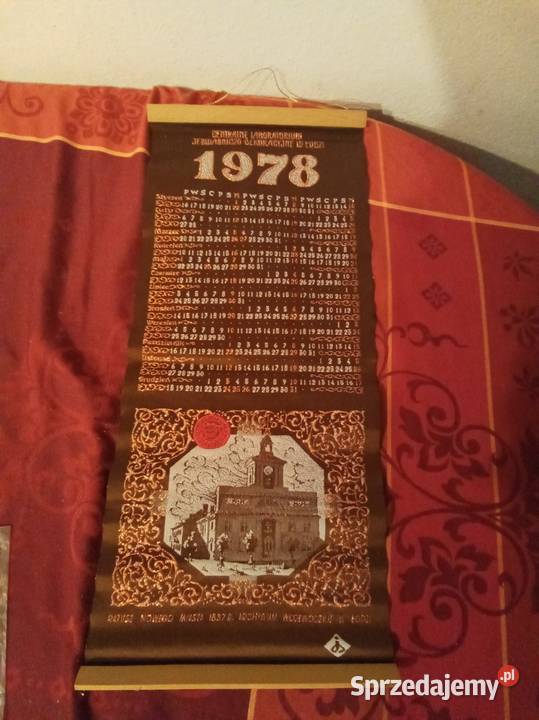 Kalendarz 1978 Łódzki ratusz PRL Pozostałe