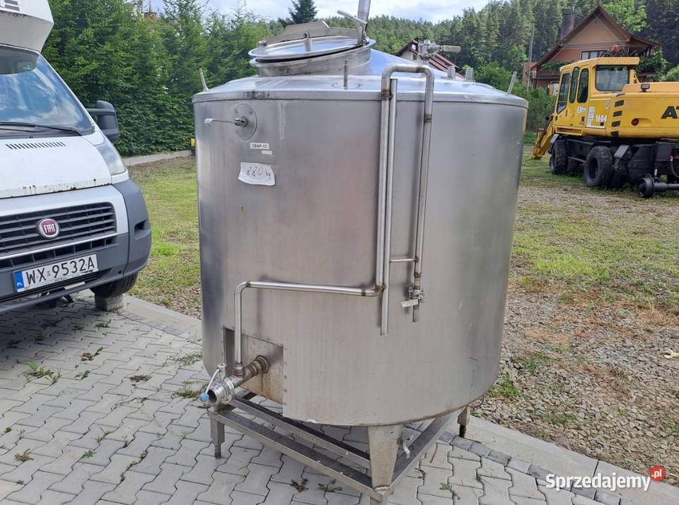 Zbiornik nierdzewny kwasoodporny z mieszadłem i