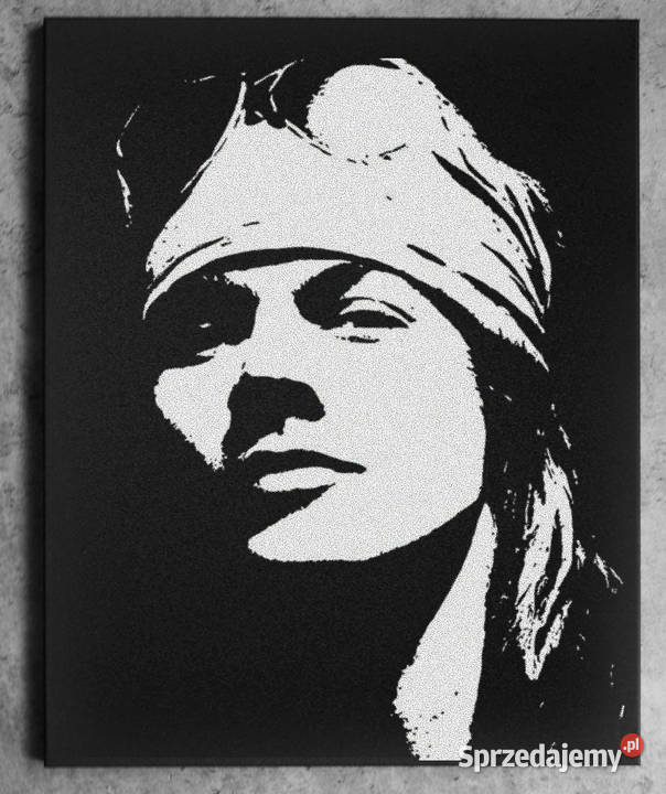 Guns N Roses Axl Rose Obraz ręcznie grawerowany Sandomierz