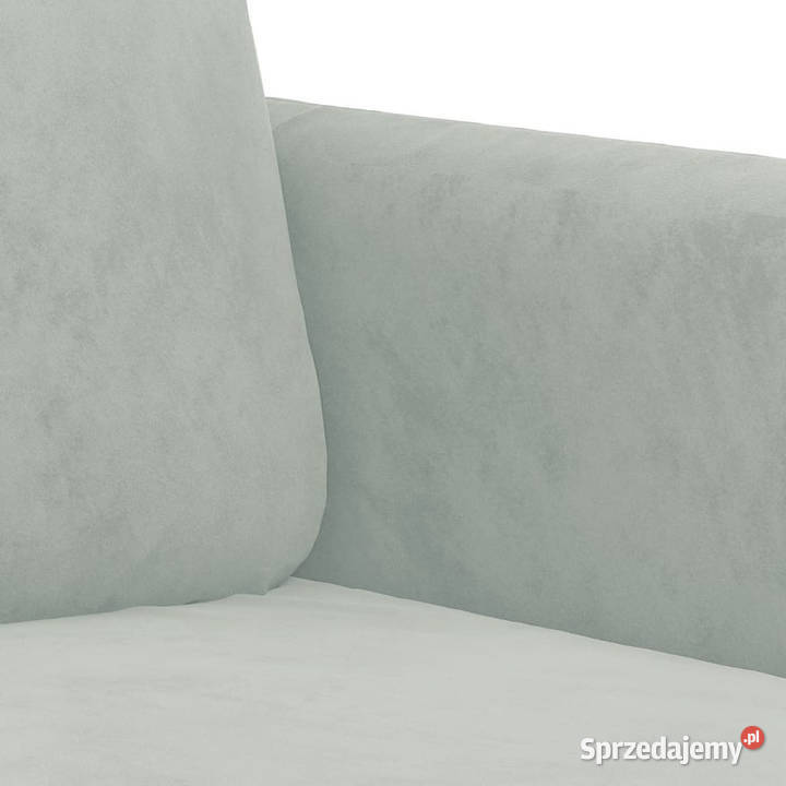 Fotel jasnoszary 60 obity aksamitem WM359422 mazowieckie Warszawa