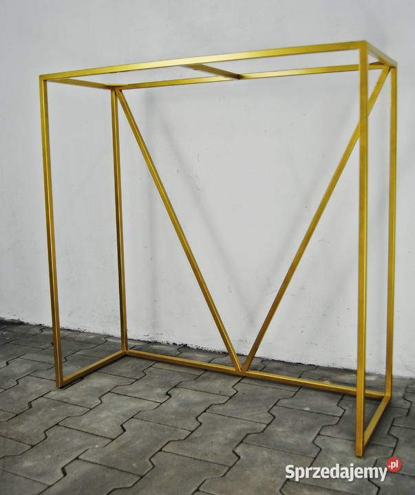 podstawa metalowa konsoliZŁOTA konsola 100cm