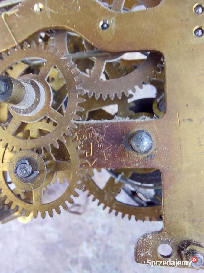 657 Mechanizm starego zegara ściennego Junghans pomorskie Tczew
