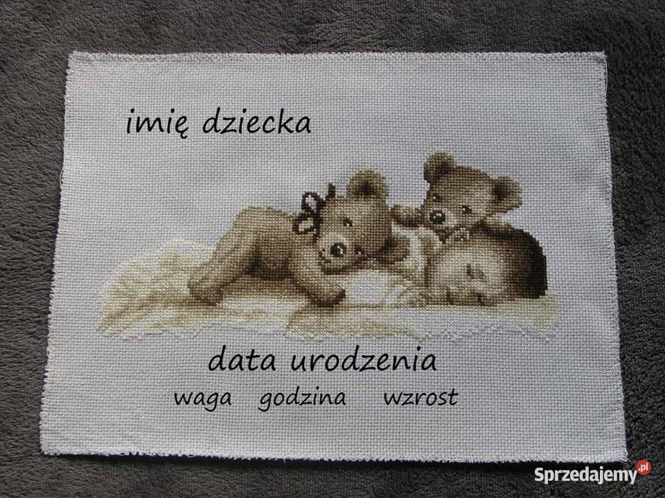 metryczka obrazek haft krzyzykowy Czerwionka-Leszczyny