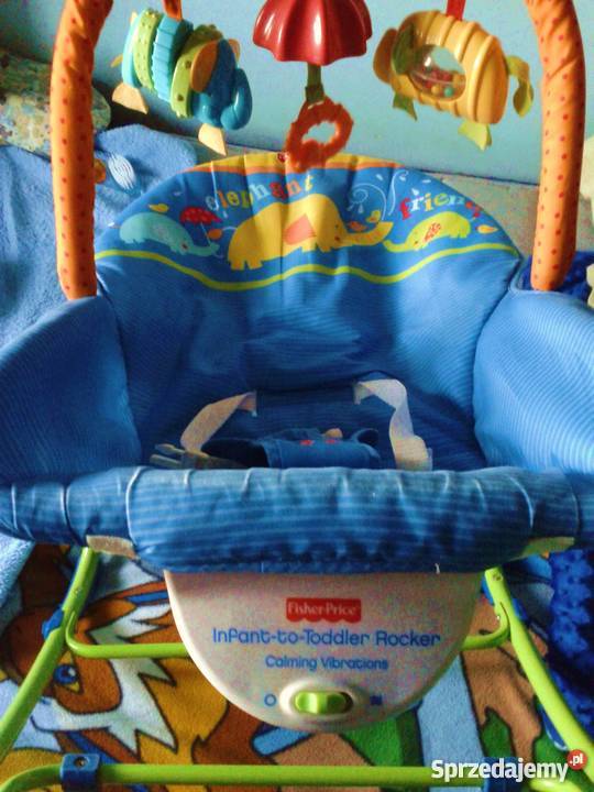 Fisher bujaczek leżaczek fotelik wibracja dźwięk Fisher Price Leżaczki i huśtawki