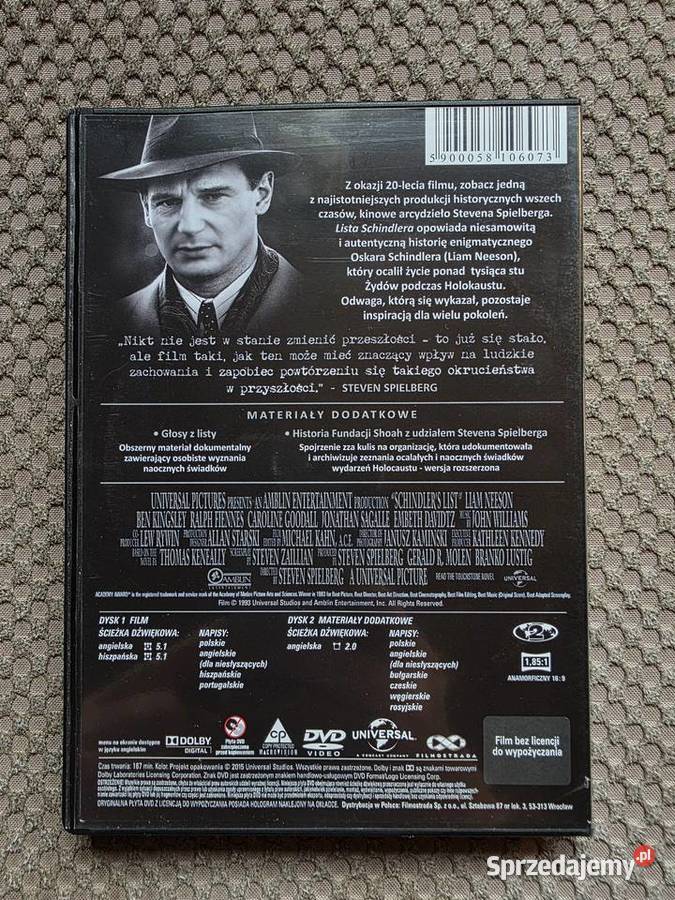wydanie dwupłytowe na 20lecie filmu Lista Filmy sprzedam