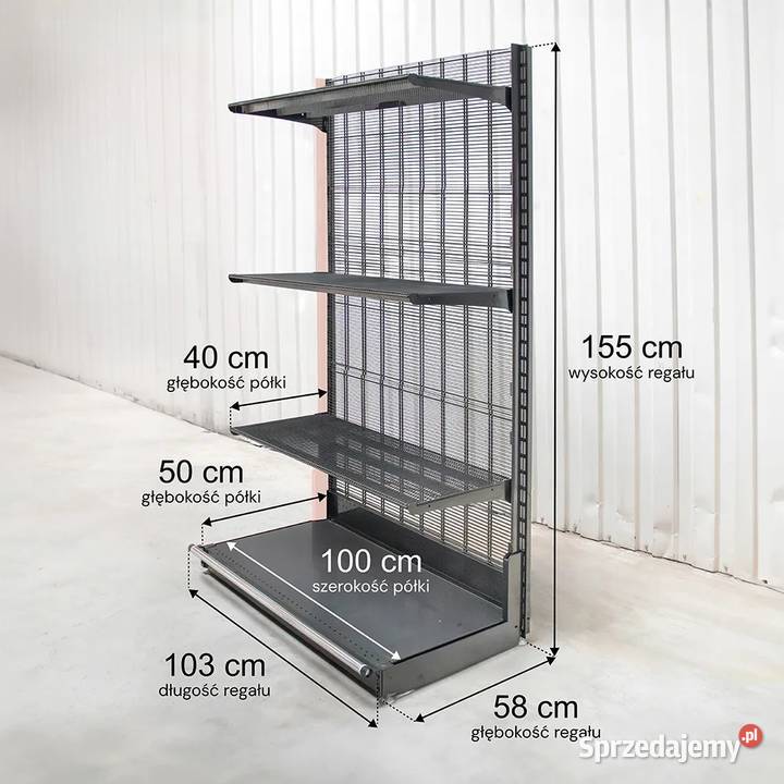 Regał sklepowy WIRELAND Solid York 155X103 3