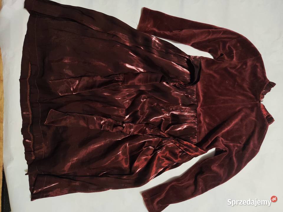 Sukienka bordo 128134 dł rekaw Lublin