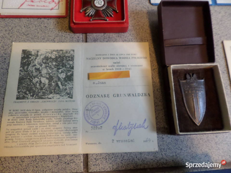 Zestaw Odznaczeń Frontowca i potem Milicji Poznań