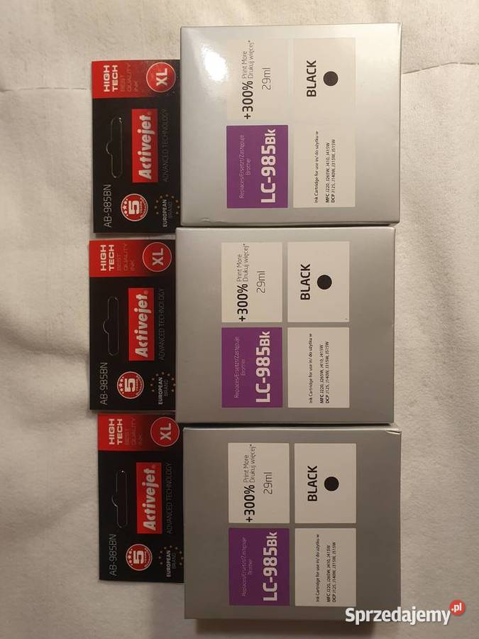 Tusz Brother LC985BK Czarny Bolesławiec sprzedam