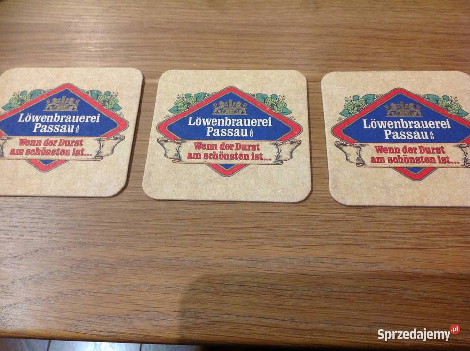Stara Podkładka pod Piwo Lwenbrauerei Passau AG Kolekcje Nowa Sól