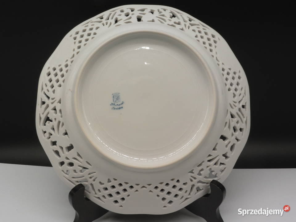Kolekcjonerski Talerz Ażurowy Schumann Dresden Raszków