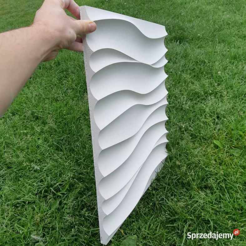 Panel dekoracyjny 3D ścienny gipsowy płyta fale Kielce
