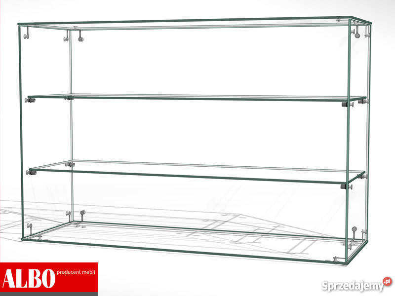 Gablota szklana nadstawka gablota sklepowa meble