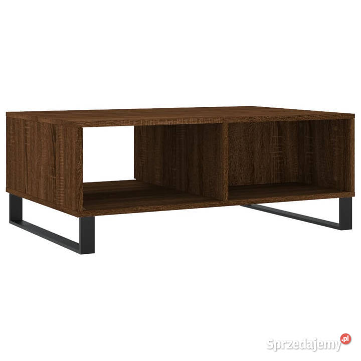 Stolik kawowy brązowy dąb 90x60x35 materiał Stoły Warszawa
