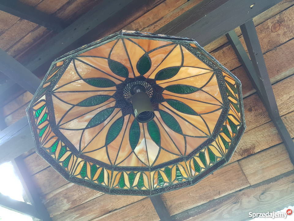Stara lampa witrażowa ala tiffany Myszków