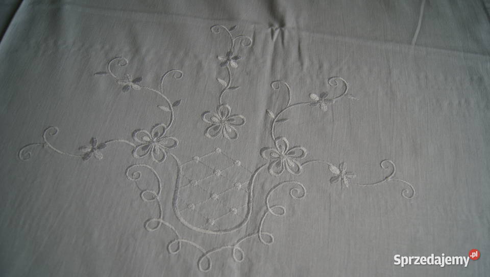Firana shabby chic wstawka szydełkowa koronka Firany