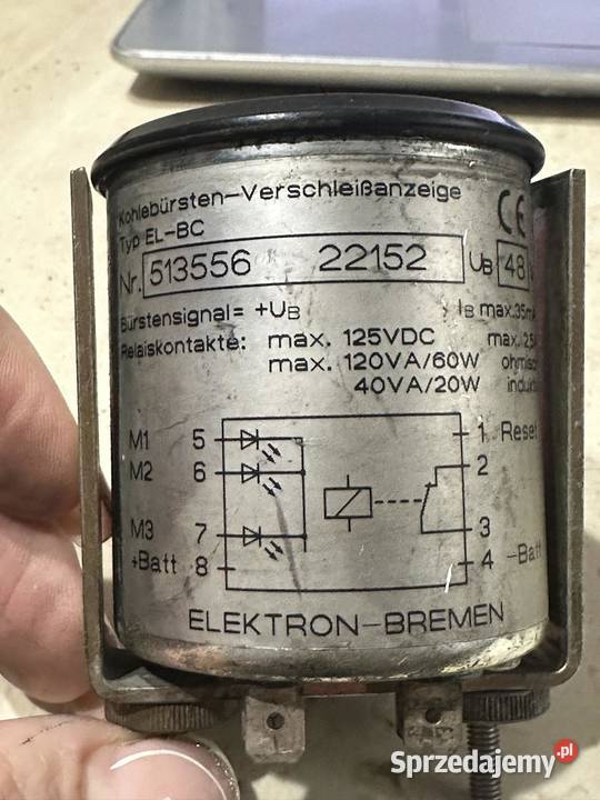 Wskaźnik naładowania baterii 48V typ ELBC 513556 Układ elektryczny i zapłon Antonie