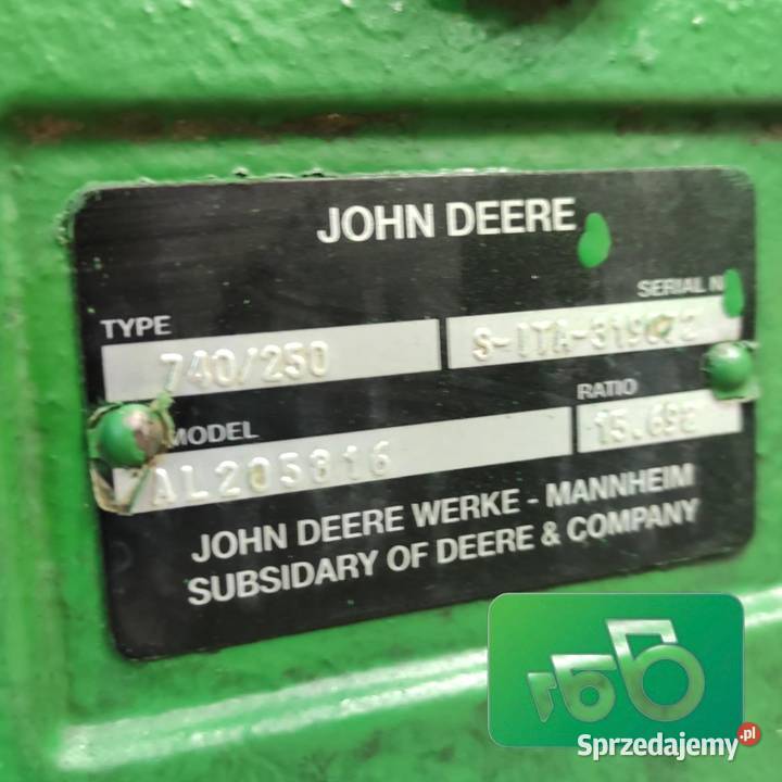 Przedni most DANA 740250 AL205816 John Deere Wilkowo