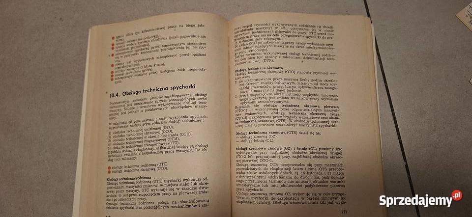 Spycharki Technologia robót i eksploatacja 1975 Piła