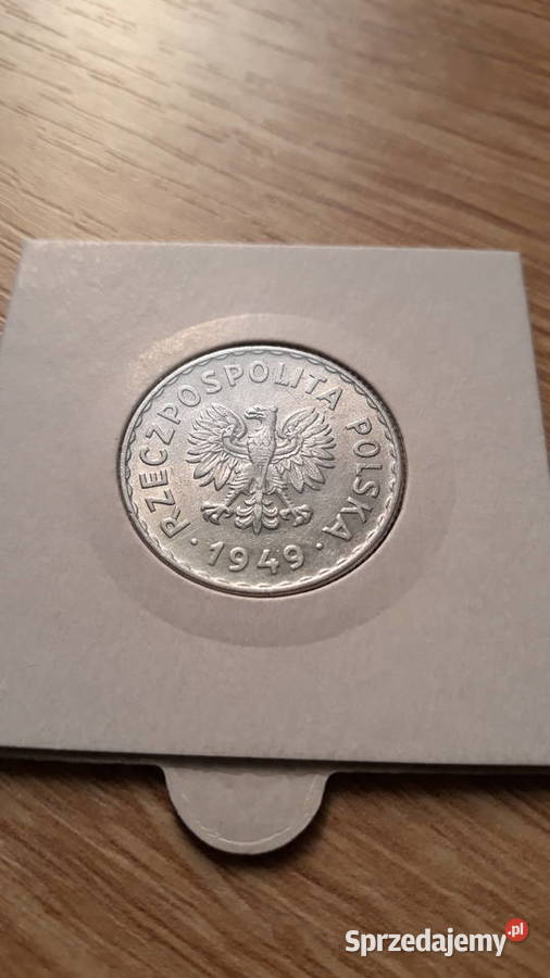 1 złoty 1949 r Aluminium 9 Mennicza Konin sprzedam