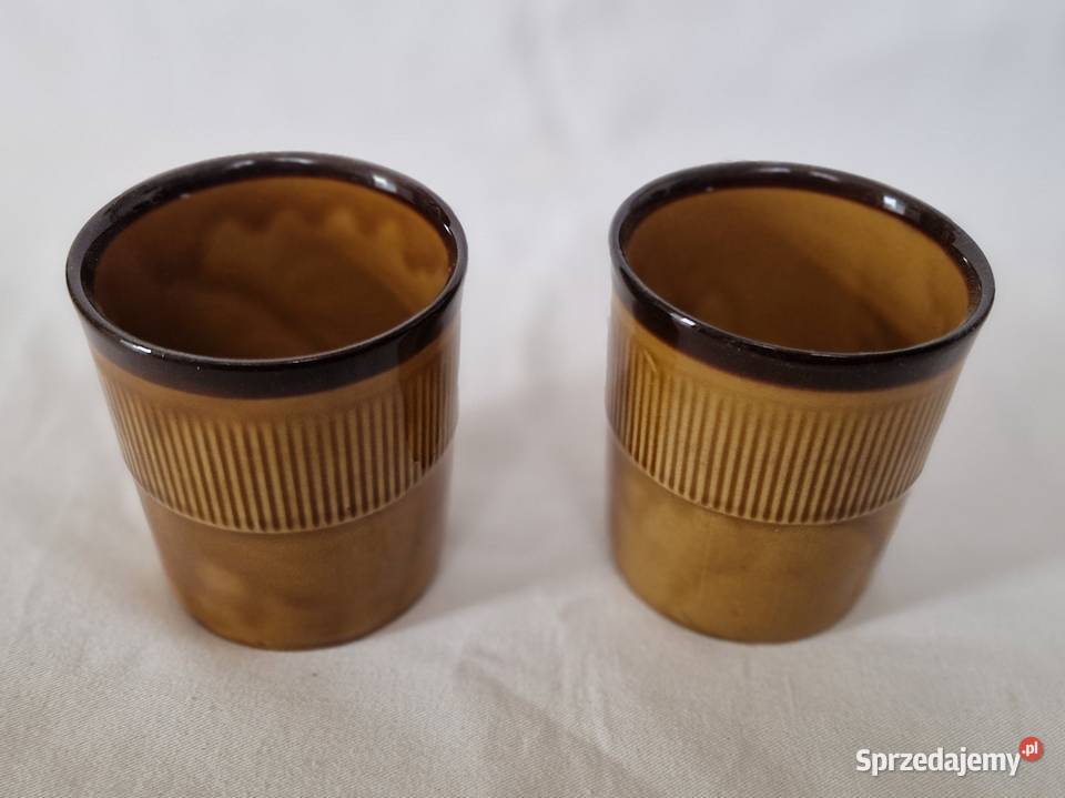 Porcelitowy kubek bez ucha 2 Chodzież vintage