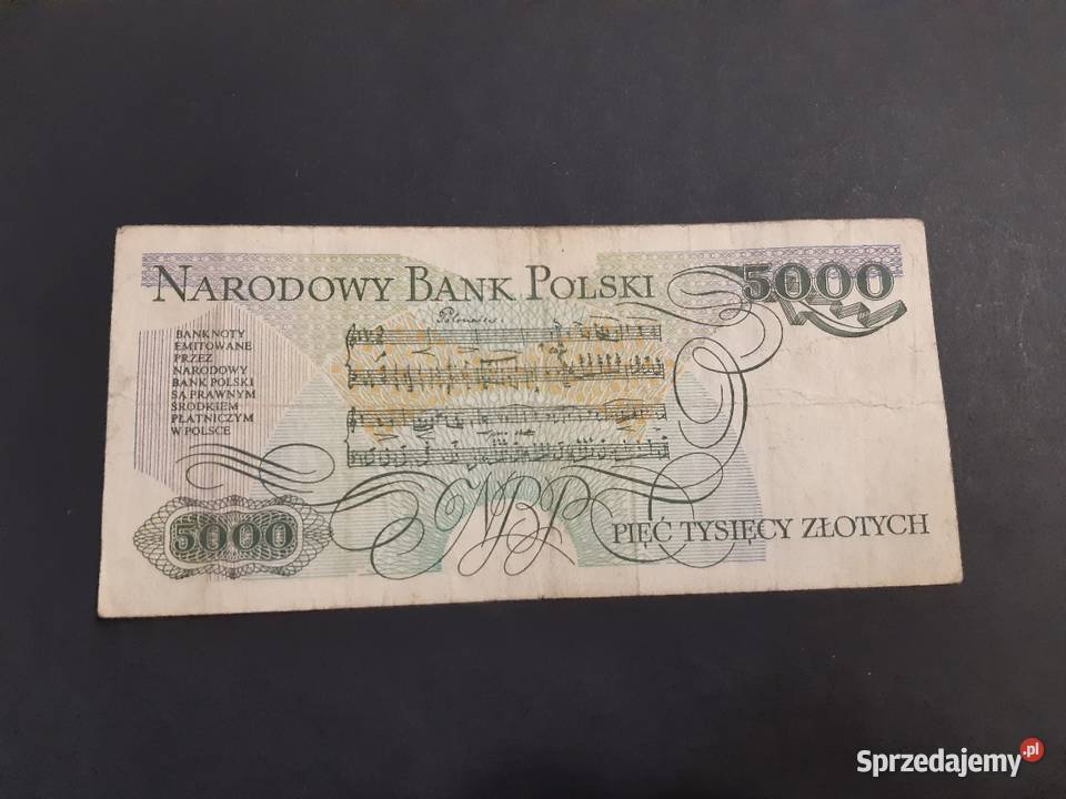 banknot polski z 1986r Kolekcje Łomża