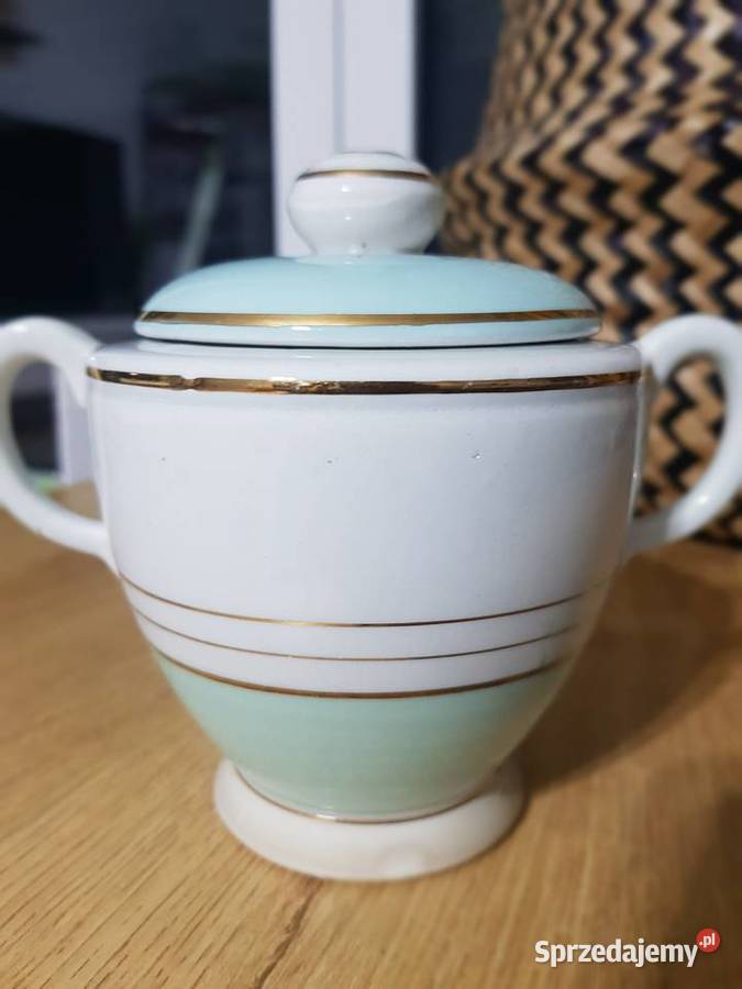 Cukiernica porcelana francuska Luneville wielkopolskie Wola Podłężna