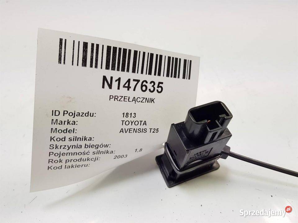 PRZEŁĄCZNIK 156795 TOYOTA AVENSIS T25 Lipno