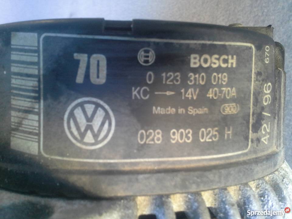 Skoda Felicja 16 alternator 0123310019 zachodniopomorskie Dębno