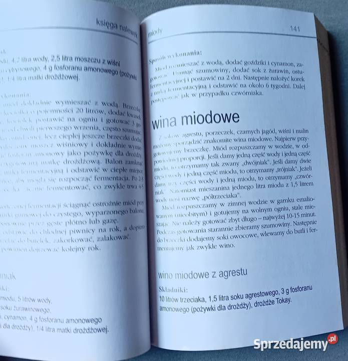 Księga domowych nalewek win miodów i piwa Pr Koźminek