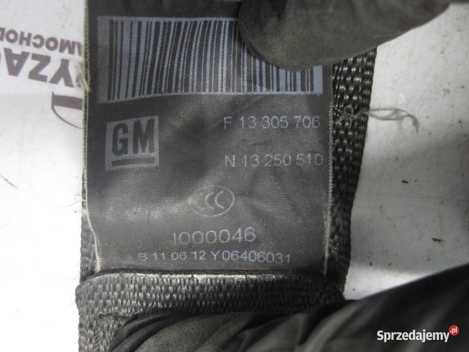 OPEL MERIVA B 12r pas bezpieczeństwa prawy przód osobowe świętokrzyskie Kielce