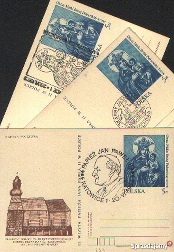 Kart Cp 834 x 3 kas 1983 Filatelistyka Gliwice