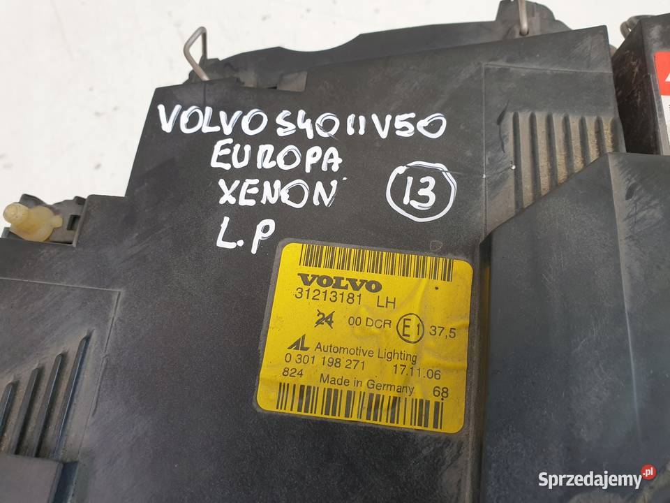 LAMPA LEWA Volvo S40 V50 XENON PRZEDNIA lewy osobowe