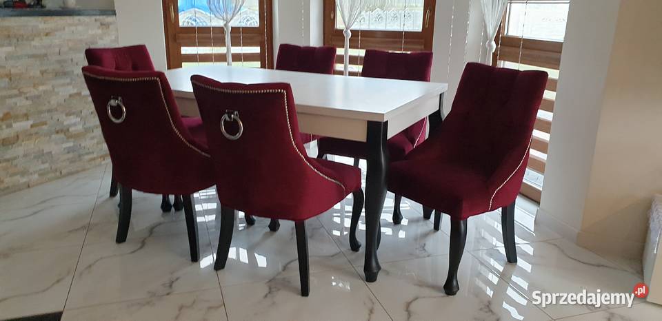 Krzesło z kołatką chesterfield hampton glamour Chojnice