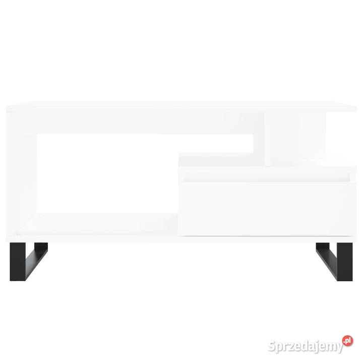 Stolik kawowy biały 90x49x45 materiał Warszawa
