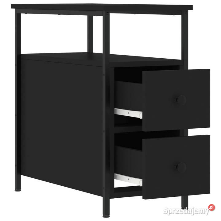 Szafka nocna czarna 30x60x60 materiał mazowieckie Warszawa