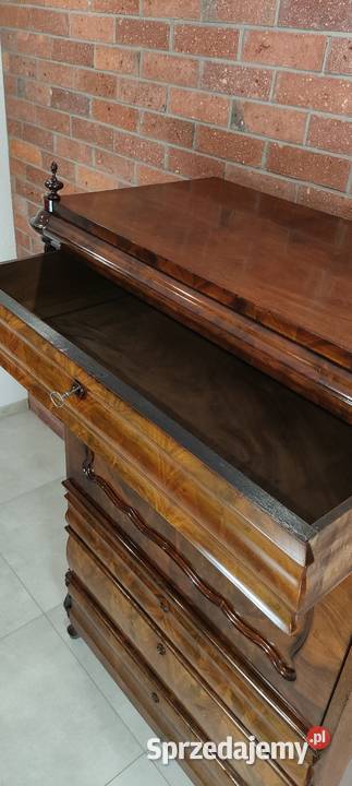 Ekskluzywna sekretera biedermeier antyk