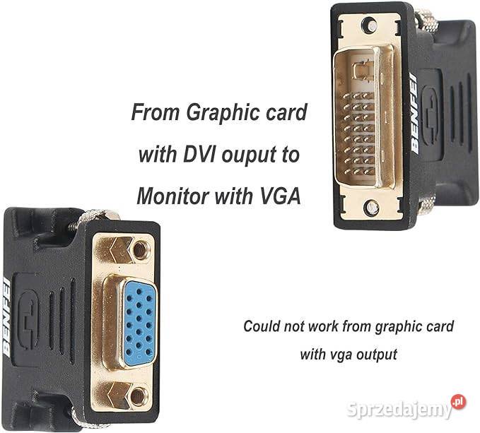 Adapter przejśćiówka DSUB VGA DO DVII BENFEI