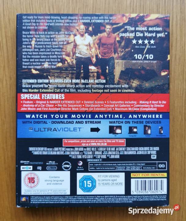 A Good Day To Die Hard Szklana Pułapka 5 Bluray