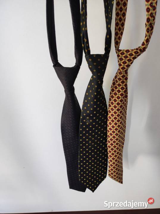 jedwabny krawat 3 sztuki męski zwis modny Rozmiar uniwersalny Kielce sprzedam